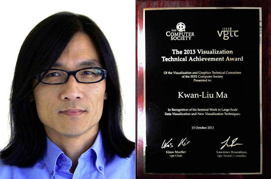 Kwan-Liu Ma  receives the 2013 Visualization Technical Achievement Award